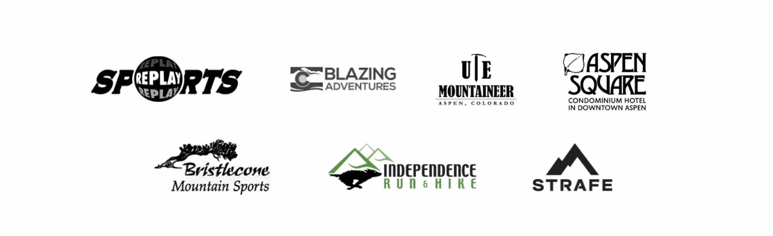 Replay Sports, Blazing Adventures, Ute Mountaineer | Aspen Colorado, Aspen Square Condominium Hotel in Downtown Aspen, Bristlecone Mountain Sports, Independence Run & Hike, Strafe